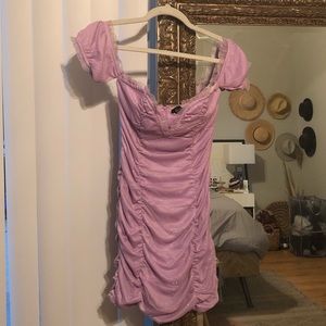 Purple mini dress